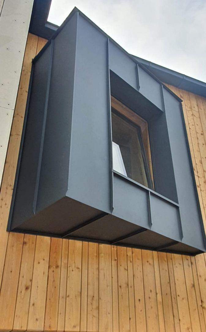Window Extension with Black Zinc Coating Whitby
