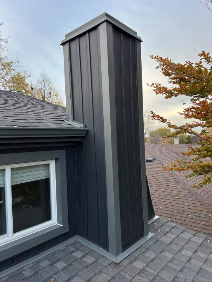Fireplace Covered with Metal Cladding Whitby